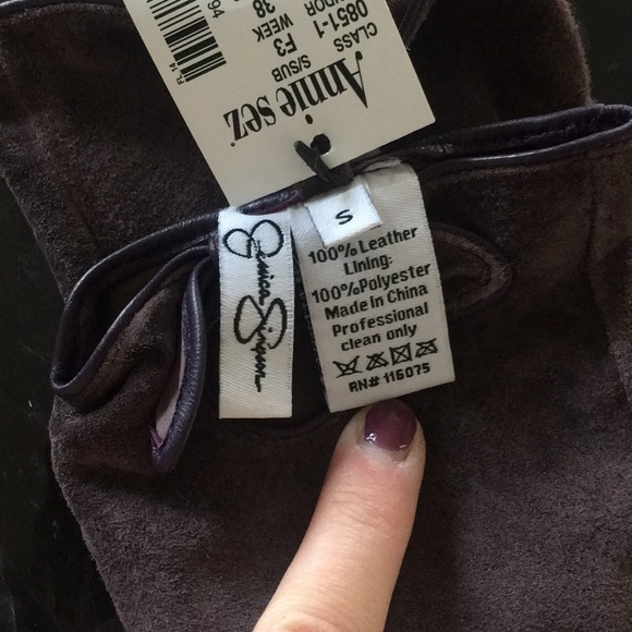 Suede Long Gloves - Picture 4 of 4